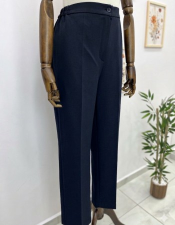 Büyük Beden Kumaş Pantolon Lacivert