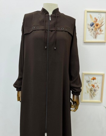 Büyük Beden Kap Kahverengi