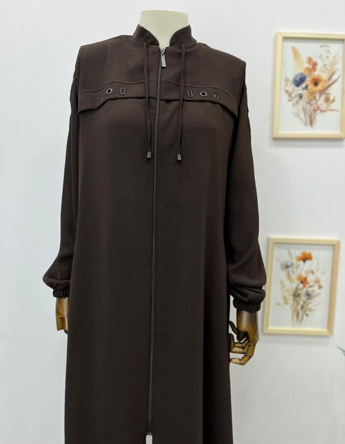 Büyük Beden Kap Kahverengi