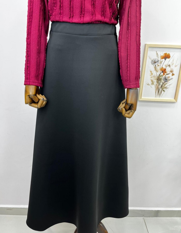 Beli Lastikli Siyah Scuba Etek