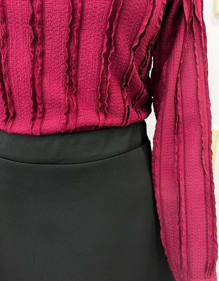 Beli Lastikli Siyah Scuba Etek