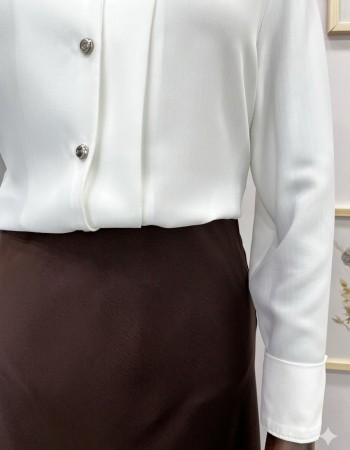 Kahverengi Saten Etek