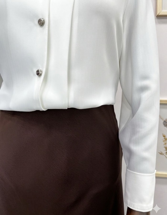 Kahverengi Saten Etek