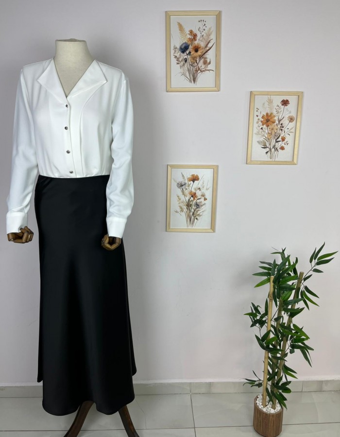 Siyah Saten Etek