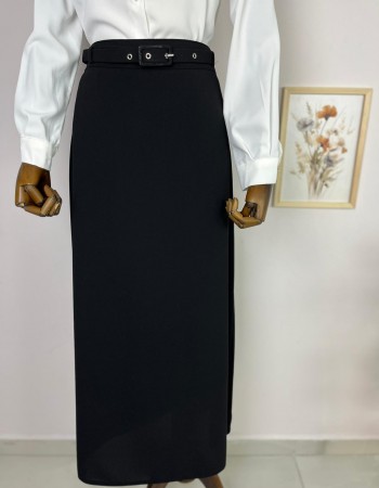 Kemerli Kalem Etek Siyah