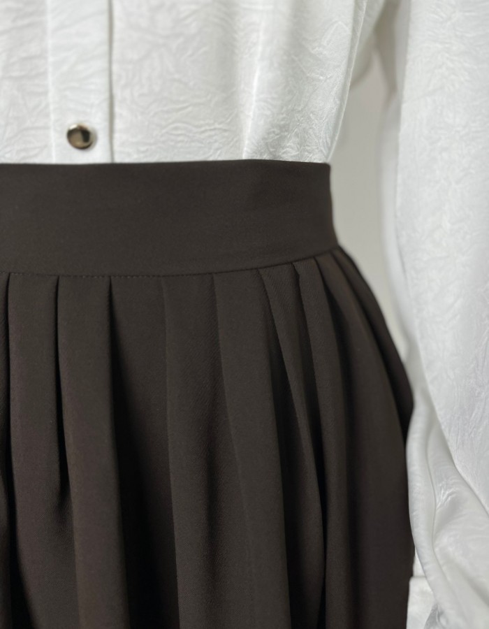 Pilise Detay Etek Kahverengi