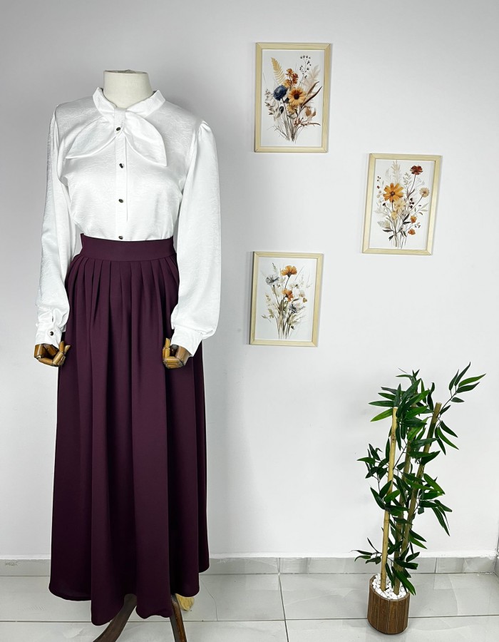 piliseli etek mürdüm