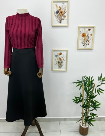 Beli Lastikli Siyah Scuba Etek